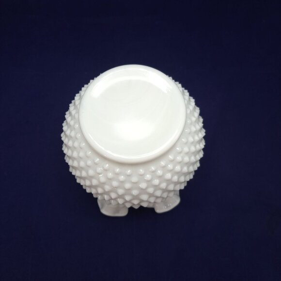 Fenton White Hobnail Ruffled Edge Vase - Picture 8 of 8